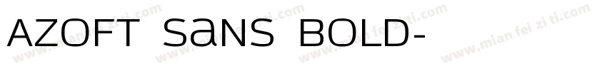 Azoft Sans Bold字体转换